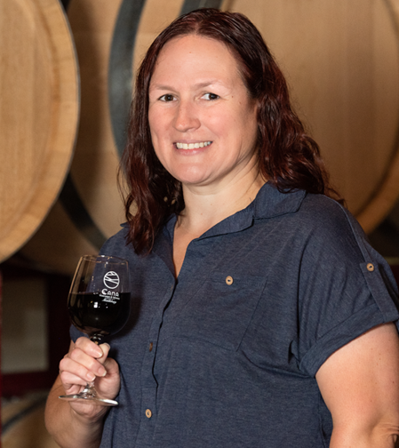 Melanie Natoli, Winemaker and Vineyard Manager at Cana Vineyards