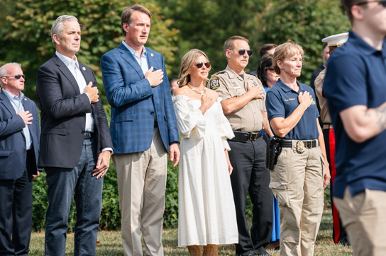 Group with Gov and First Lady Pledge Allegiance