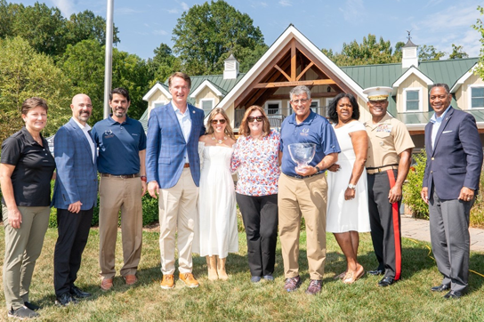 Group with Gov and First Lady Pledge Allegiance