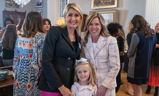 First Lady with mom and daughter